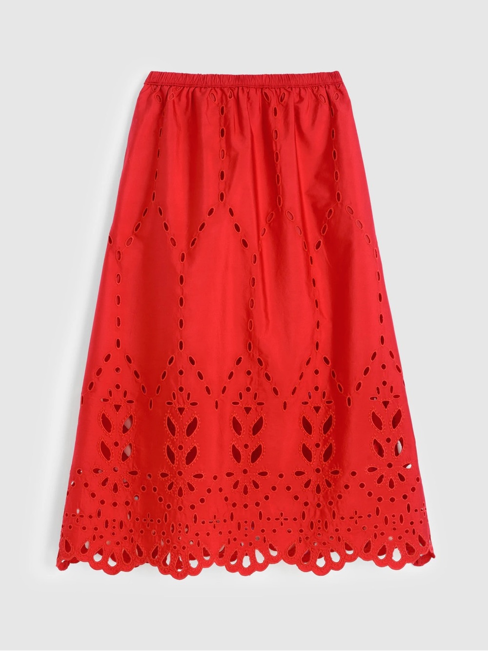 Madewell Embroidered Midi Skirt - Picture 7 of 9